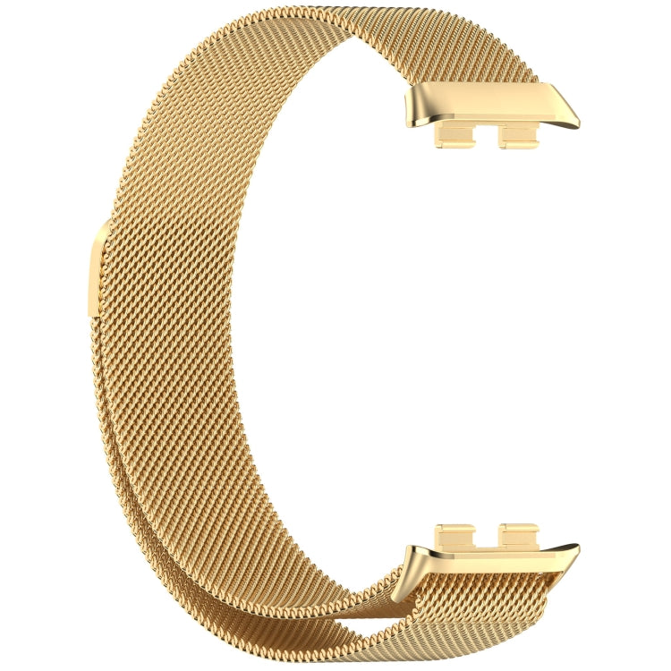 For Honor Band 9 Milan Magnetic Steel Mesh Watch Band(Gold) - Watch Bands by PMC TechLife | Online Shopping South Africa | PMC TechLife