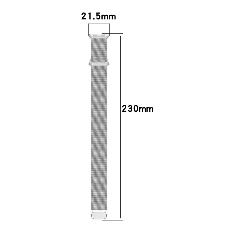 For Honor Band 9 Milan Magnetic Steel Mesh Watch Band(Silver) - Watch Bands by PMC TechLife | Online Shopping South Africa | PMC TechLife