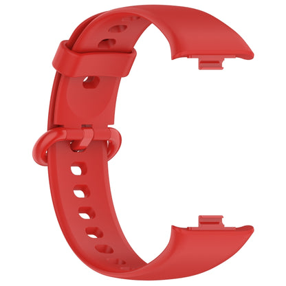 For Redmi Watch 4 Solid Color Colorful Buckle Silicone Watch Band(Red) - Watch Bands by PMC Jewellery | Online Shopping South Africa | PMC Jewellery