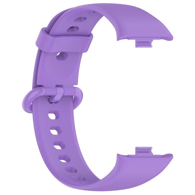 For Redmi Watch 4 Solid Color Colorful Buckle Silicone Watch Band(Purple) - Watch Bands by PMC Jewellery | Online Shopping South Africa | PMC Jewellery