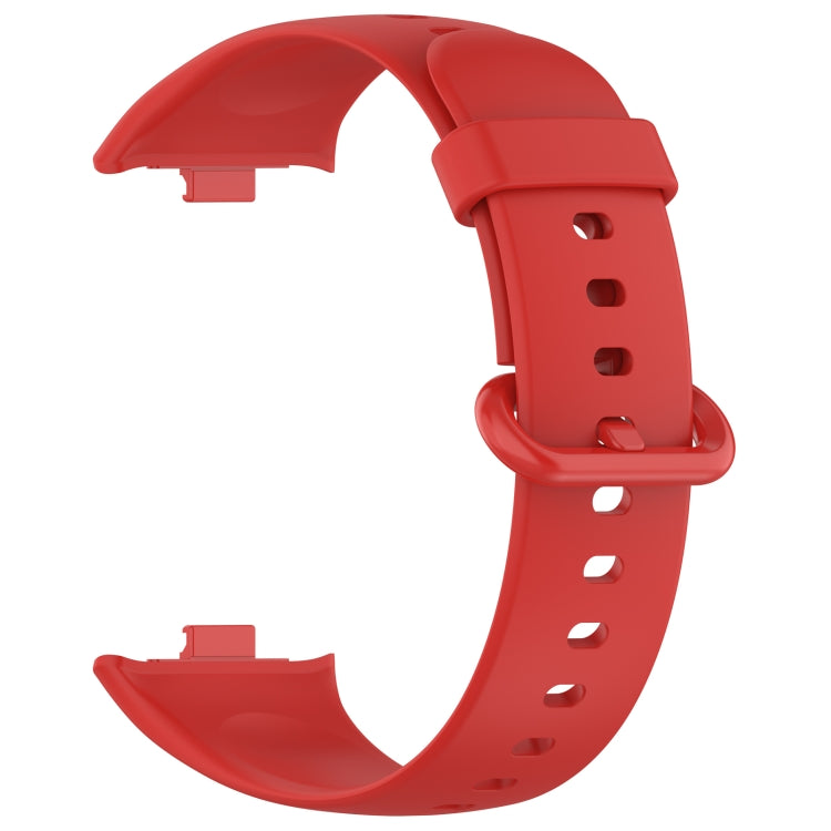 For Xiaomi  Mi Band 8 Pro Solid Color Colorful Buckle Silicone Watch Band(Red) - Watch Bands by PMC TechLife | Online Shopping South Africa | PMC TechLife