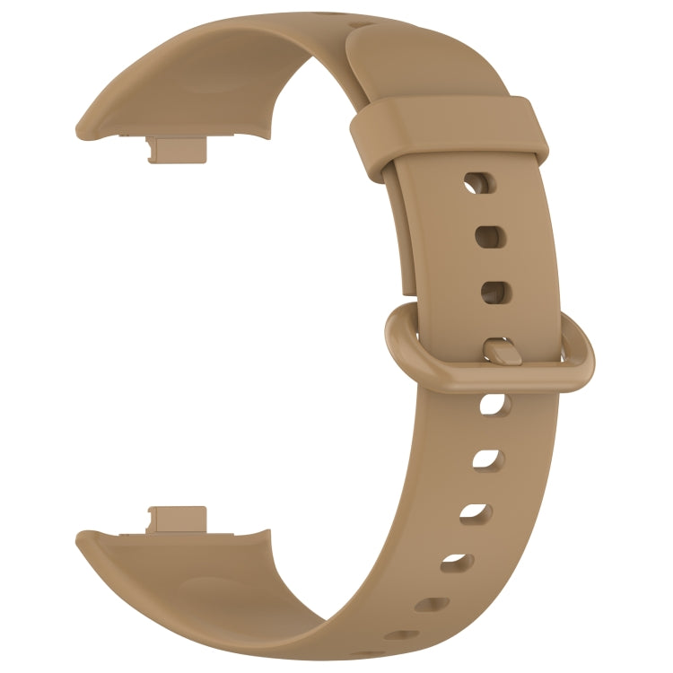 For Xiaomi Smart Band 9 Pro / 8 Pro Solid Color Colorful Buckle Silicone Watch Band(Coffee) - free shipping - PMC TechLife - Order now!