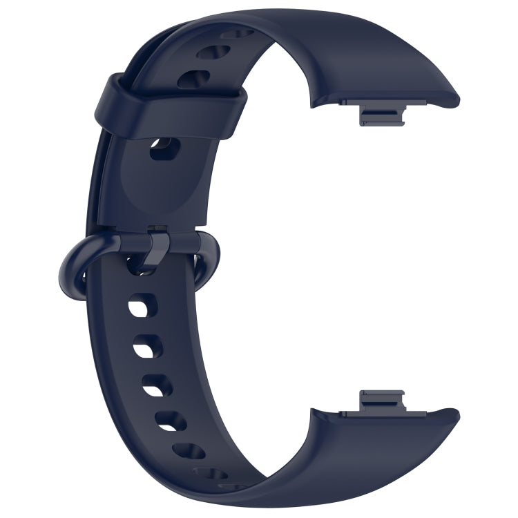 For Xiaomi  Mi Band 8 Pro Solid Color Colorful Buckle Silicone Watch Band(Dark Blue) - Watch Bands by PMC TechLife | Online Shopping South Africa | PMC TechLife