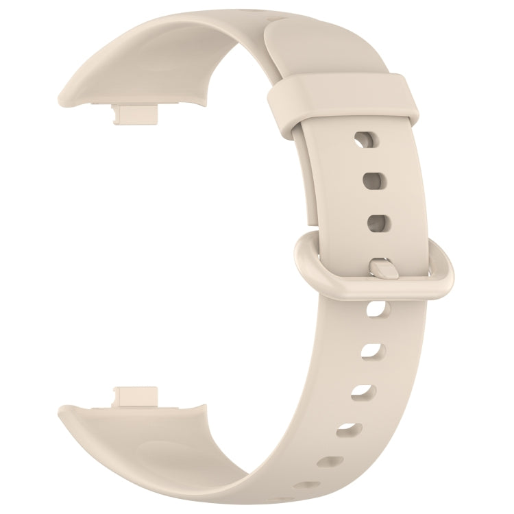 For Xiaomi  Mi Band 8 Pro Solid Color Colorful Buckle Silicone Watch Band(Ivory White) - Watch Bands by PMC TechLife | Online Shopping South Africa | PMC TechLife