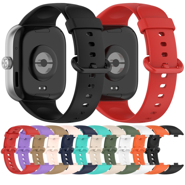 For Xiaomi  Mi Band 8 Pro Solid Color Colorful Buckle Silicone Watch Band(Red) - Watch Bands by PMC TechLife | Online Shopping South Africa | PMC TechLife