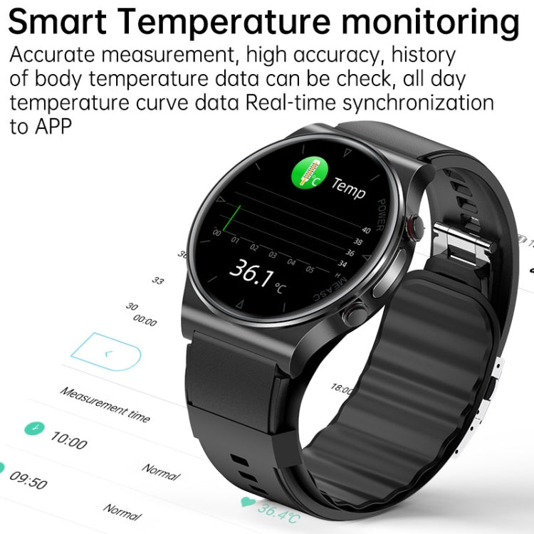 P70 1.3 inch Color Screen Smart Watch, Support Accurate Air Pump Blood Pressure / ECG(Black) - Smart Watches by PMC Jewellery | Online Shopping South Africa | PMC Jewellery