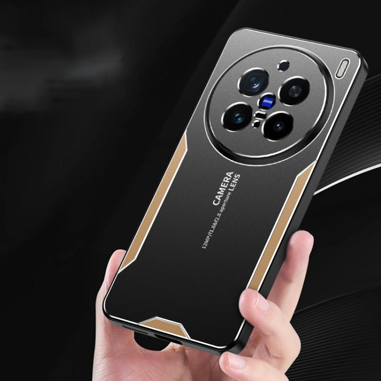 For vivo X200 Pro Blade Series TPU Hybrid Metal Phone Case(Blue) - free shipping - PMC Jewellery - Order now!