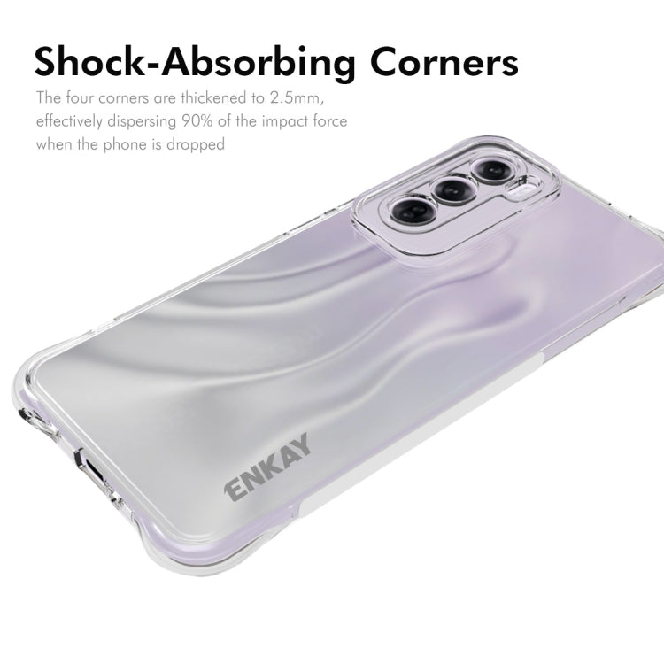 For OPPO Reno12 Global ENKAY Clear TPU Shockproof Anti-slip Phone Case - OPPO Cases by ENKAY | Online Shopping South Africa | PMC Jewellery | Buy Now Pay Later Mobicred