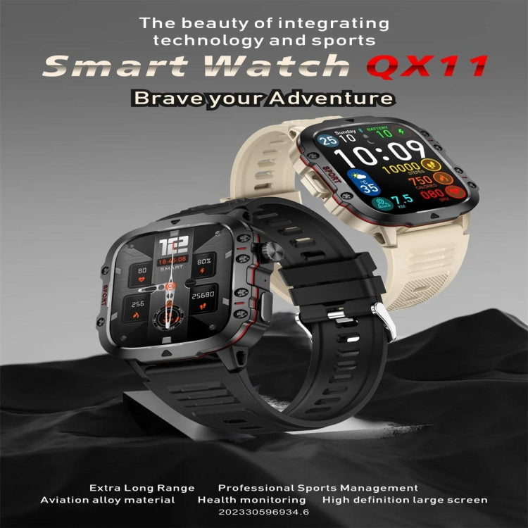 QX11 1.96 inch Color Screen Smart Watch Milan Steel Strap Support Bluetooth Call(Gold) - Smart Watches by PMC TechLife | Online Shopping South Africa | PMC TechLife
