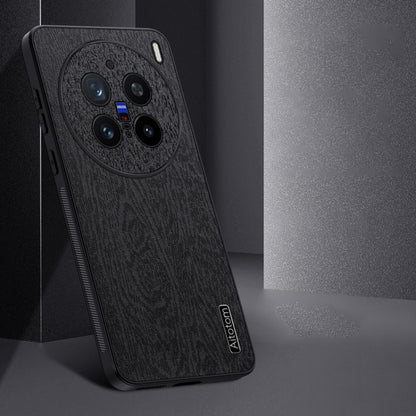 For vivo X200 Pro Tree Bark Leather Shockproof Phone Case(Grey) - X200 Pro Cases by PMC Jewellery | Online Shopping South Africa | PMC Jewellery | Buy Now Pay Later Mobicred