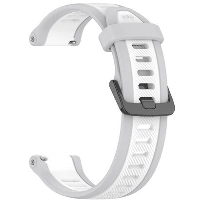 For Huawei GT2 Pro 22mm Two Color Textured Silicone Watch Band(White+Grey) - Watch Bands by PMC Jewellery | Online Shopping South Africa | PMC Jewellery