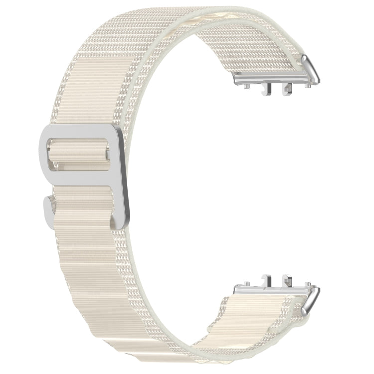 For Samsung Galaxy Fit 3 Nylon Canvas Watch Band(Starlight) - Watch Bands by PMC Jewellery | Online Shopping South Africa | PMC Jewellery