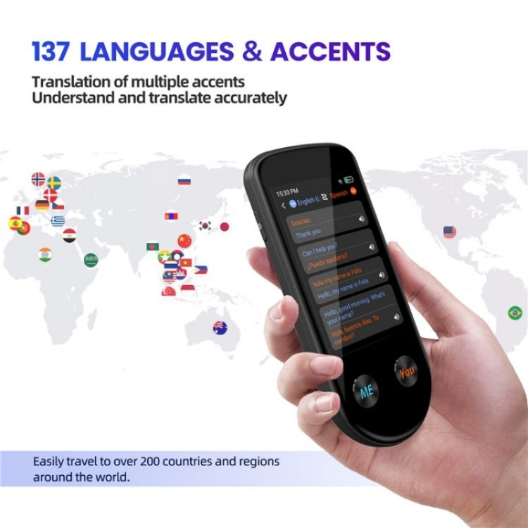 V600S WiFi AI Smart Translator 3.5-inch Touch Screen Voice Translator Offline Photo Translation -  by PMC TechLife | Online Shopping South Africa | PMC TechLife | Buy Now Pay Later Mobicred