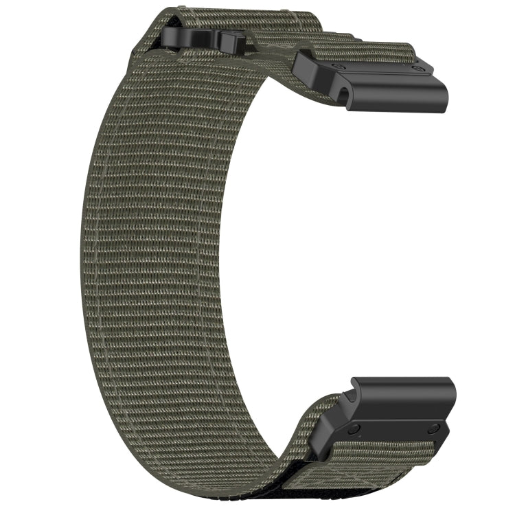 For Garmin Fenix 7 Pro 47mm 22mm Nylon Hook And Loop Fastener Watch Band(Grey) - Watch Bands by PMC Jewellery | Online Shopping South Africa | PMC Jewellery