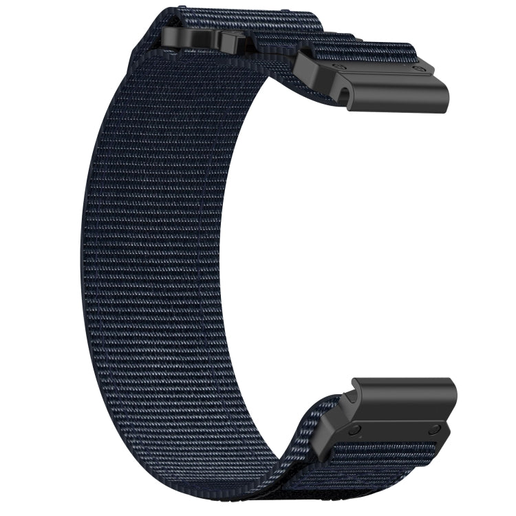 For Garmin Forerunner 945 22mm Nylon Hook And Loop Fastener Watch Band(Blue) - Watch Bands by PMC Jewellery | Online Shopping South Africa | PMC Jewellery