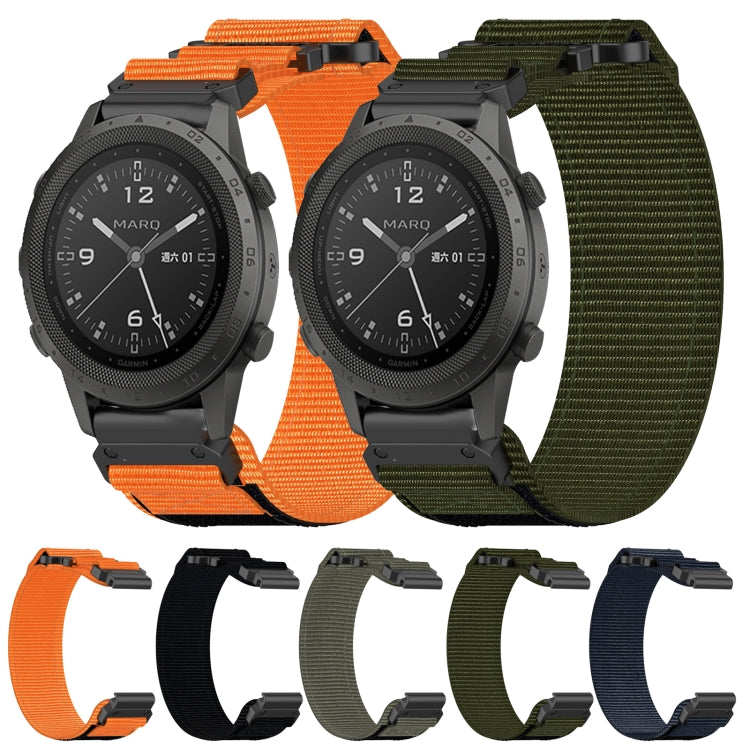 For Garmin EPIX Gen 2 22mm Nylon Hook And Loop Fastener Watch Band(Grey) - Watch Bands by PMC TechLife | Online Shopping South Africa | PMC TechLife | Buy Now Pay Later Mobicred
