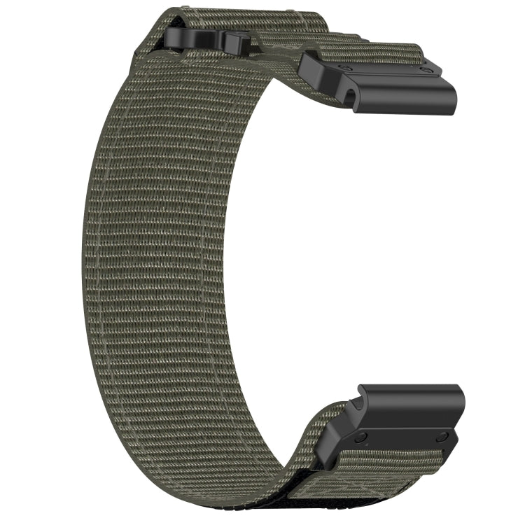 For Garmin Tactix Delta 26mm Nylon Hook And Loop Fastener Watch Band(Grey) - Watch Bands by PMC Jewellery | Online Shopping South Africa | PMC Jewellery