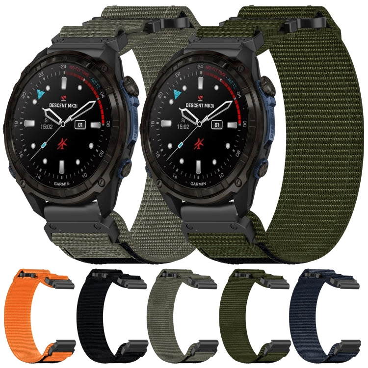 For Garmin Fenix 5S 20mm Nylon Hook And Loop Fastener Watch Band(Blue) - Watch Bands by PMC TechLife | Online Shopping South Africa | PMC TechLife