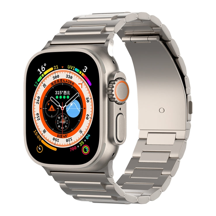 For Apple Watch SE 2022 44mm I-Shaped Titanium Watch Band(Titanium) - Watch Bands by PMC Jewellery | Online Shopping South Africa | PMC Jewellery