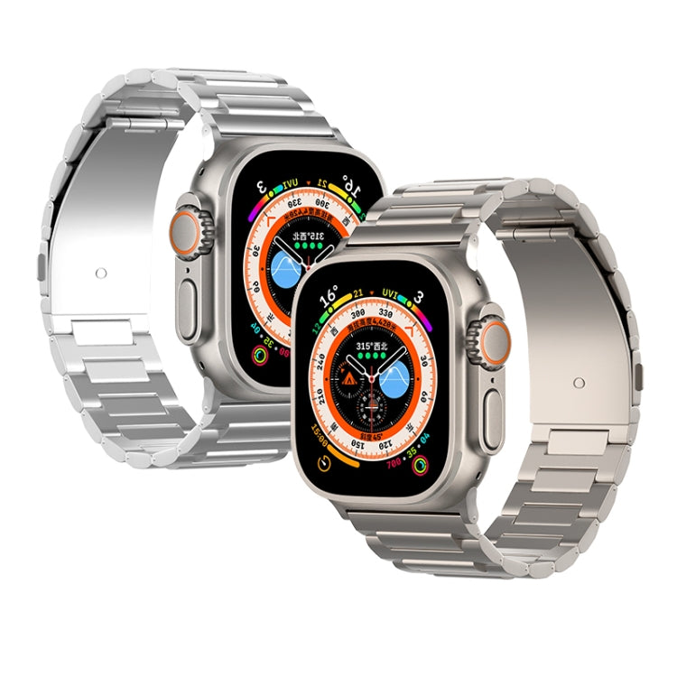 For Apple Watch Ultra 2 49mm I-Shaped Titanium Watch Band(Titanium) - Watch Bands by PMC TechLife | Online Shopping South Africa | PMC TechLife