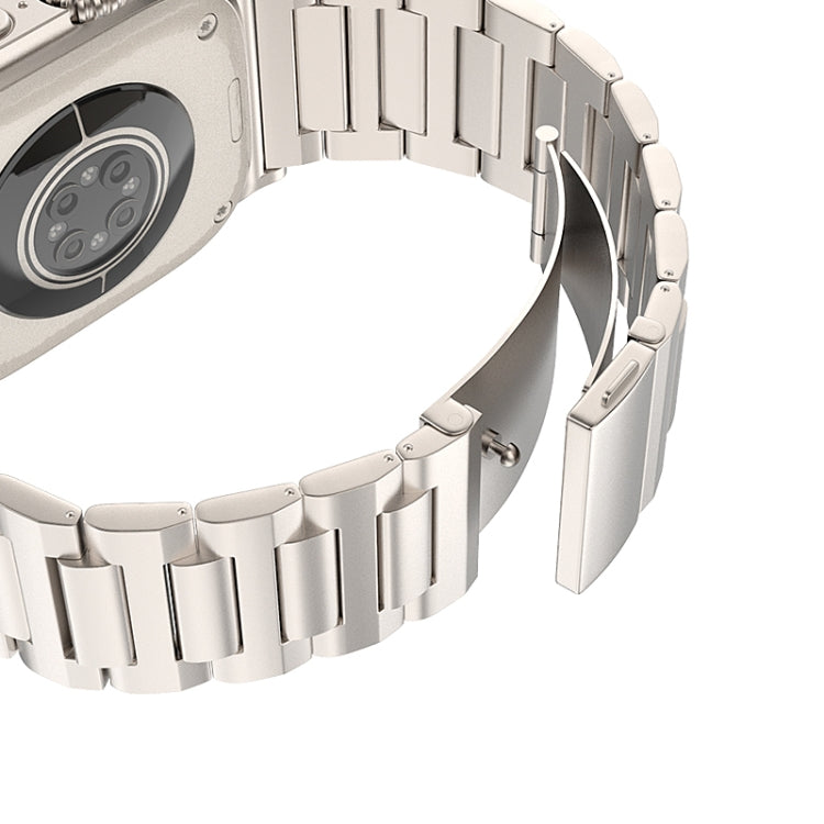 For Apple Watch SE 2023 44mm I-Shaped Titanium Watch Band(Sliver) - Watch Bands by PMC TechLife | Online Shopping South Africa | PMC TechLife