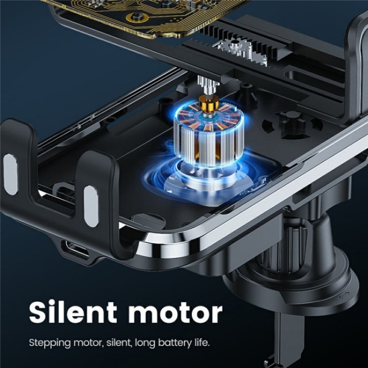 X11 15W Fast Charger Car Air Vent Hook Wireless Charger Intelligent Induction(Silver) - Wireless Charging Pads by PMC TechLife | Online Shopping South Africa | PMC TechLife | Buy Now Pay Later Mobicred