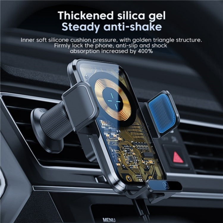 X11s 66W High Power Transparent Car Wireless Charger Phone Bracket(Silver) - free shipping - PMC TechLife - Order now!