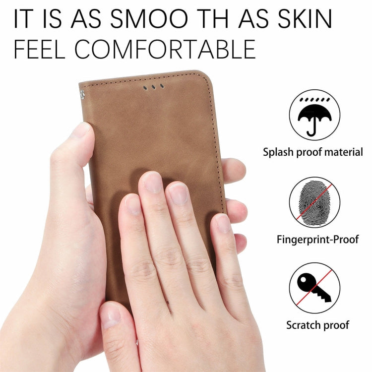 For Google Pixel 9 Retro Skin Feel Magnetic Flip Leather Phone Case(Brown) - Google Cases by PMC TechLife | Online Shopping South Africa | PMC TechLife | Buy Now Pay Later Mobicred
