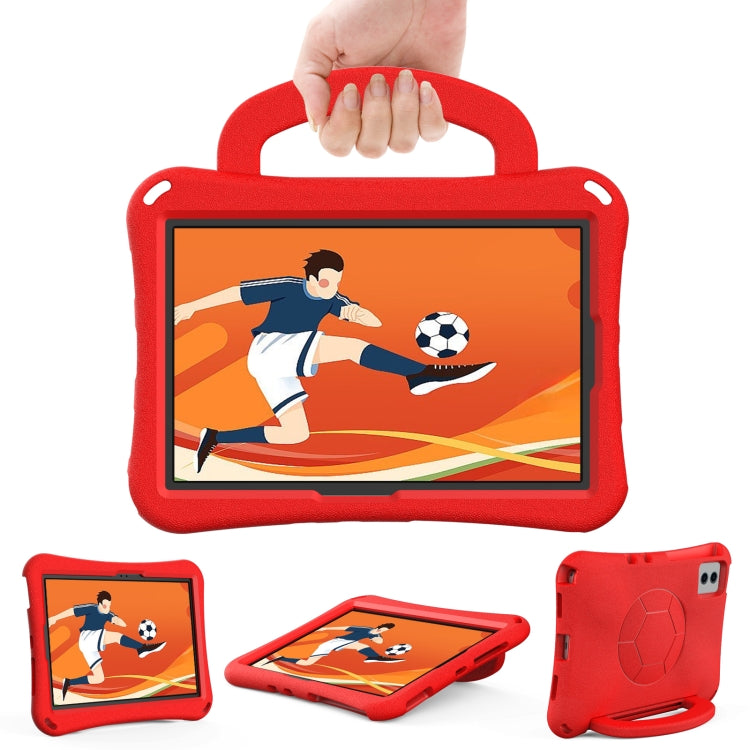 For Lenovo Tab M11 / Xiaoxin Pad 11 2024 Handle Football Shaped EVA Shockproof Tablet Case(Red) - Lenovo by PMC Jewellery | Online Shopping South Africa | PMC Jewellery | Buy Now Pay Later Mobicred