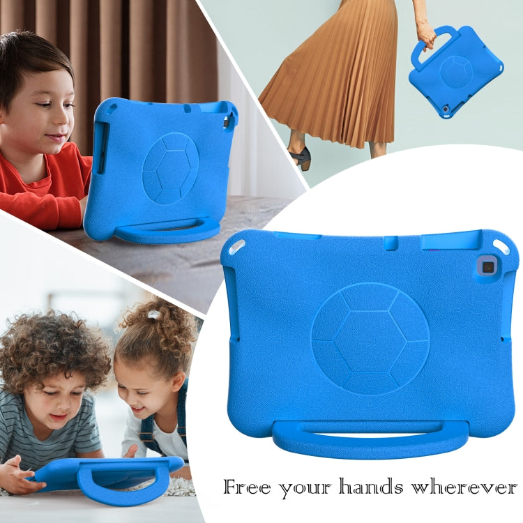For Lenovo Tab M10 3rd Gen TB-328FU/XU  Handle Football Shaped EVA Shockproof Tablet Case(Blue) - Lenovo by PMC TechLife | Online Shopping South Africa | PMC TechLife | Buy Now Pay Later Mobicred