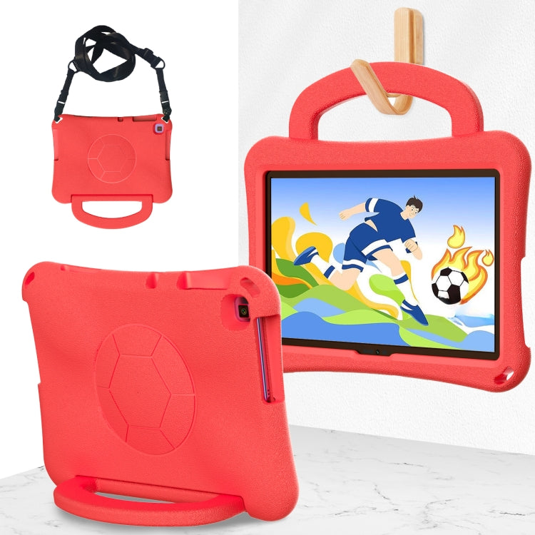 For Lenovo Tab M10 3rd Gen TB-328FU/XU  Handle Football Shaped EVA Shockproof Tablet Case(Red) - Lenovo by PMC TechLife | Online Shopping South Africa | PMC TechLife | Buy Now Pay Later Mobicred