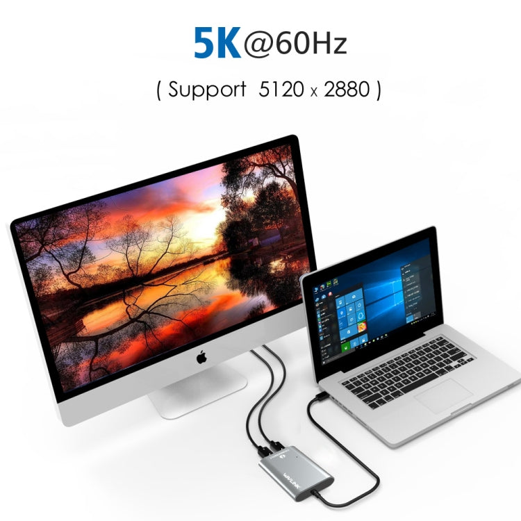 WAVLINK UTA21D DP 4K/5K/8K Video Thunderbolt 3 Type-C to Dual DisplayPort  Adapter -  by WAVLINK | Online Shopping South Africa | PMC Jewellery | Buy Now Pay Later Mobicred