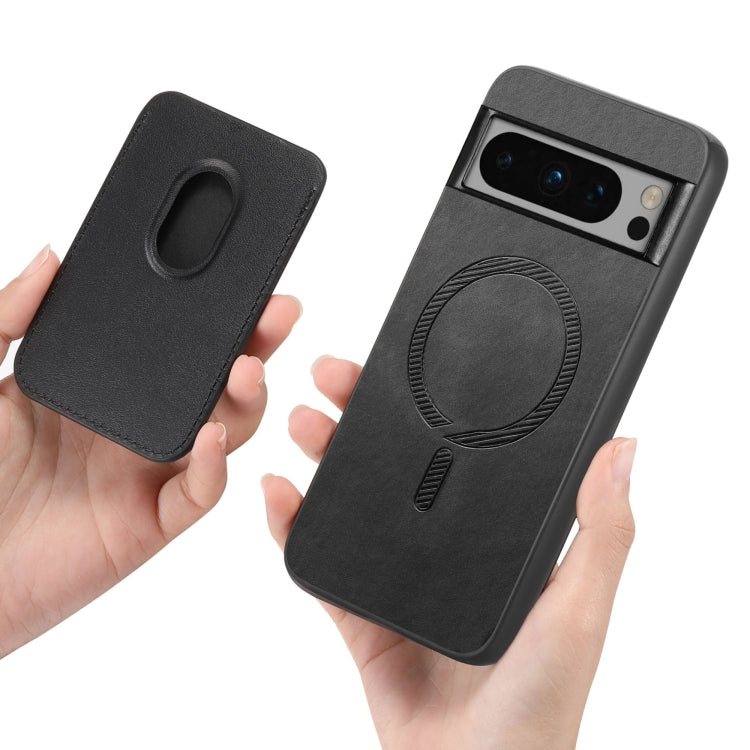 For Google Pixel 9 Retro Magsafe Card Bag PU Back Cover Phone Case(Black) - free shipping - PMC TechLife - Order now!