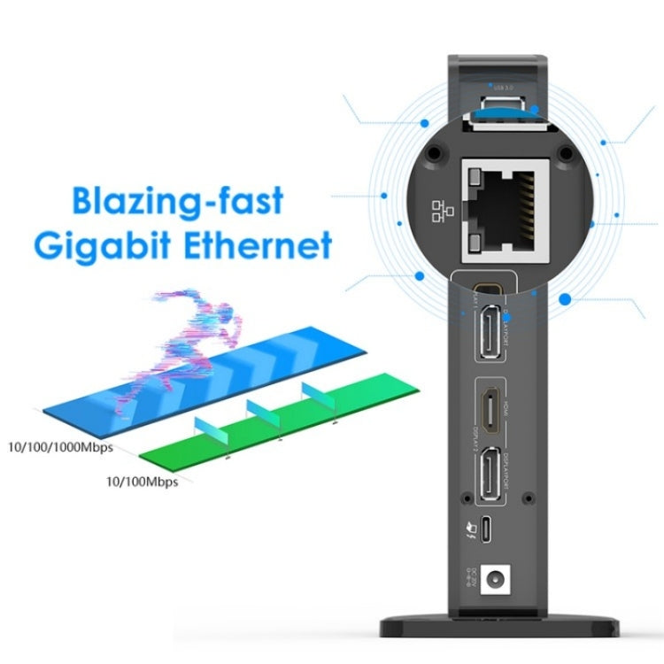 WAVLINK UG69PD5 USB-C HD 60Hz Monitor Adapter Dual 4K Display Docking Station, Plug:US Plug - free shipping - PMC TechLife - Order now!