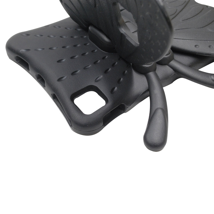 For iPad Air 11 2025 / 2024 Butterfly Bracket Kids EVA Shockproof Tablet Case(Black) - iPad Air 11 2025 / 2024 Cases by PMC TechLife | Online Shopping South Africa | PMC TechLife | Buy Now Pay Later Mobicred