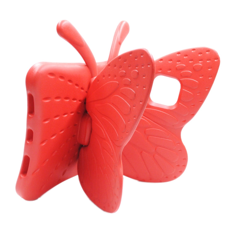 For iPad Air 11 2025 / 2024 Butterfly Bracket Kids EVA Shockproof Tablet Case(Red) - iPad Air 11 2025 / 2024 Cases by PMC TechLife | Online Shopping South Africa | PMC TechLife | Buy Now Pay Later Mobicred