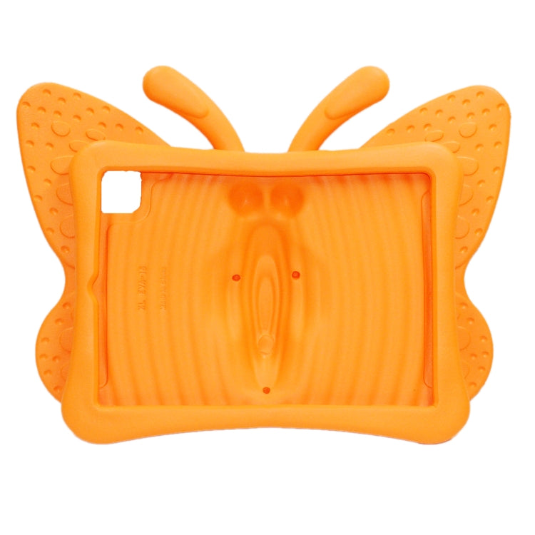 For iPad Air 11 2024 Butterfly Bracket Kids EVA Shockproof Tablet Case(Orange) - iPad Air 11 2024 Cases by PMC TechLife | Online Shopping South Africa | PMC TechLife | Buy Now Pay Later Mobicred