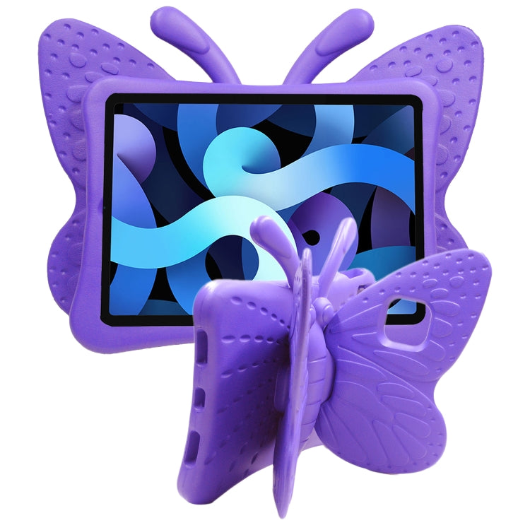 For iPad Air 11 2024 Butterfly Bracket Kids EVA Shockproof Tablet Case(Purple) - iPad Air 11 2024 Cases by PMC TechLife | Online Shopping South Africa | PMC TechLife | Buy Now Pay Later Mobicred
