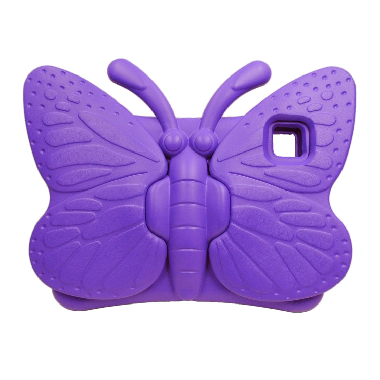 For iPad Air 11 2024 Butterfly Bracket Kids EVA Shockproof Tablet Case(Purple) - iPad Air 11 2024 Cases by PMC TechLife | Online Shopping South Africa | PMC TechLife | Buy Now Pay Later Mobicred