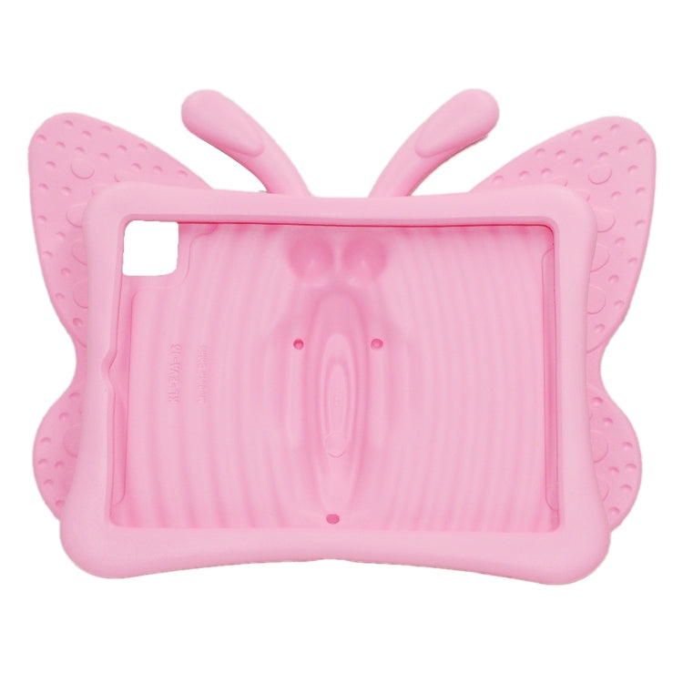 For iPad Air 11 2024 Butterfly Bracket Kids EVA Shockproof Tablet Case(Pink) - iPad Air 11 2024 Cases by PMC Jewellery | Online Shopping South Africa | PMC Jewellery | Buy Now Pay Later Mobicred