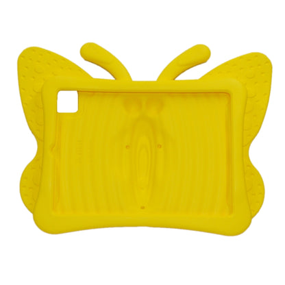 For iPad Pro 11 2024 Butterfly Bracket Kids EVA Shockproof Tablet Case(Yellow) - iPad Pro 11 2024 Cases by PMC Jewellery | Online Shopping South Africa | PMC Jewellery | Buy Now Pay Later Mobicred