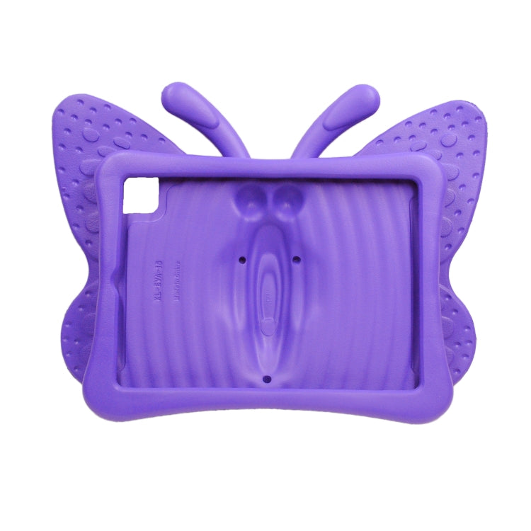 For iPad Pro 11 2024 Butterfly Bracket Kids EVA Shockproof Tablet Case(Purple) - iPad Pro 11 2024 Cases by PMC Jewellery | Online Shopping South Africa | PMC Jewellery | Buy Now Pay Later Mobicred