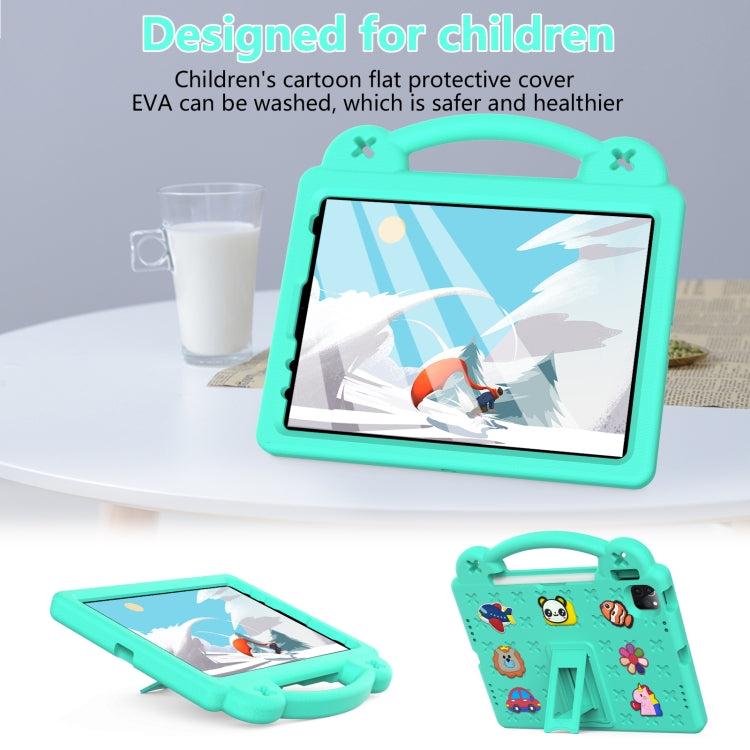 For iPad Air 11 2025 / 2024 Handle Kickstand Children EVA Shockproof Tablet Case(Mint Green) - free shipping - PMC TechLife - Order now!