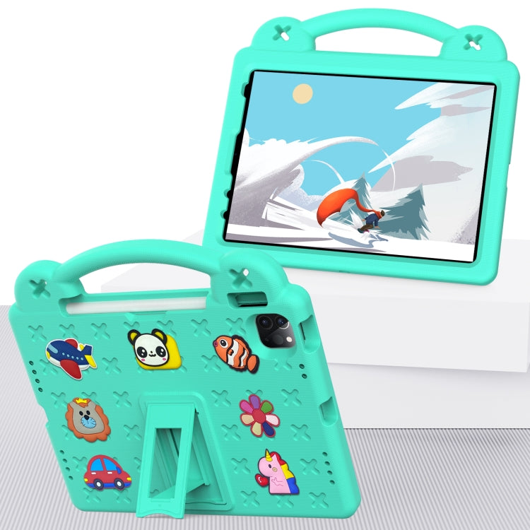 For iPad Air 11 2025 / 2024 Handle Kickstand Children EVA Shockproof Tablet Case(Mint Green) - iPad Air 11 2025 / 2024 Cases by PMC Jewellery | Online Shopping South Africa | PMC Jewellery | Buy Now Pay Later Mobicred