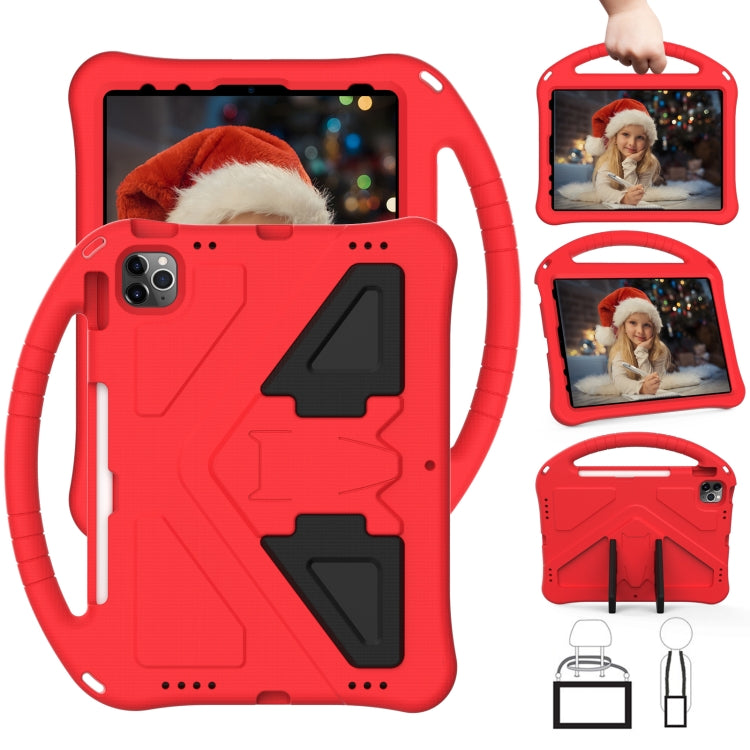 For iPad Air 11 2024 EVA Shockproof Tablet Case with Holder(Red) - iPad Air 11 2024 Cases by PMC TechLife | Online Shopping South Africa | PMC TechLife | Buy Now Pay Later Mobicred