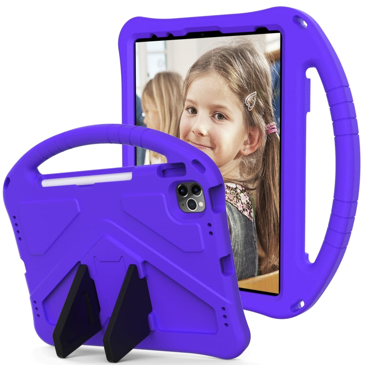 For iPad Air 11 2024 EVA Shockproof Tablet Case with Holder(Purple) - iPad Air 11 2024 Cases by PMC TechLife | Online Shopping South Africa | PMC TechLife | Buy Now Pay Later Mobicred