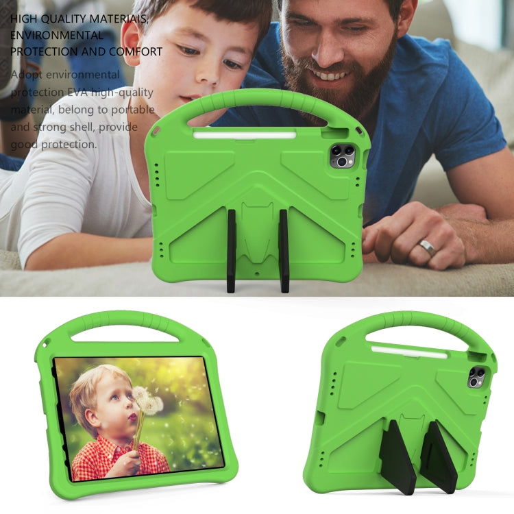 For iPad Air 11 2024 EVA Shockproof Tablet Case with Holder(Green) - iPad Air 11 2024 Cases by PMC TechLife | Online Shopping South Africa | PMC TechLife | Buy Now Pay Later Mobicred