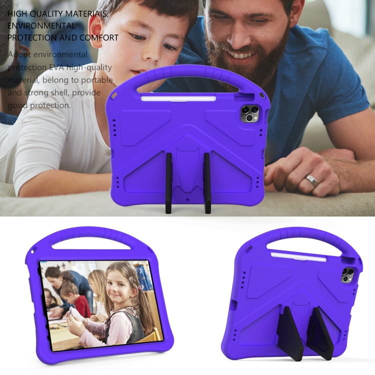 For iPad Pro 11 2024 EVA Shockproof Tablet Case with Holder(Purple) - iPad Pro 11 2024 Cases by PMC TechLife | Online Shopping South Africa | PMC TechLife | Buy Now Pay Later Mobicred