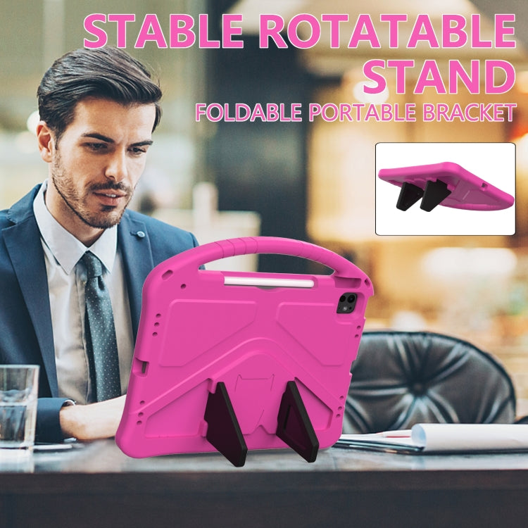 For iPad Air 13 2024 EVA Shockproof Tablet Case with Holder(RoseRed) - iPad Air 13 2024 Cases by PMC TechLife | Online Shopping South Africa | PMC TechLife | Buy Now Pay Later Mobicred