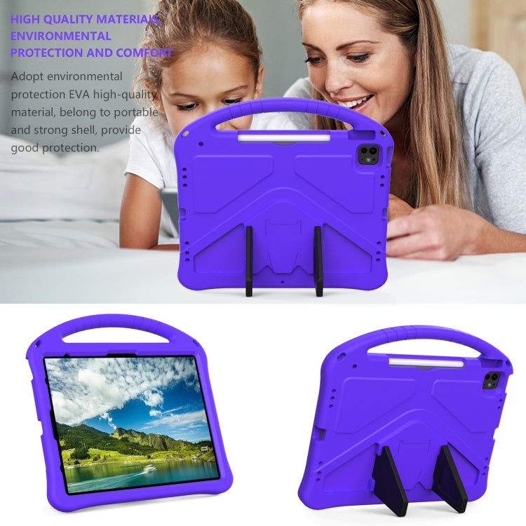 For iPad Air 13 2025 / 2024 EVA Shockproof Tablet Case with Holder(Purple) - iPad Air 13 2025 / 2024 Cases by PMC TechLife | Online Shopping South Africa | PMC TechLife | Buy Now Pay Later Mobicred